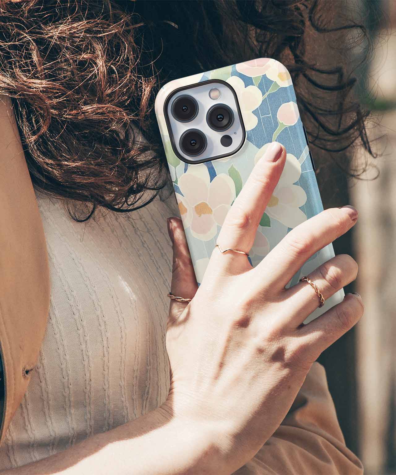 Blossoming Serenity with a Touch of Whimsy iPhone case Case Cazify - Delivery Canada