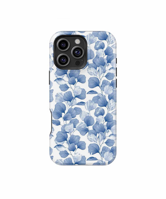 Blue Leafy Delight with a Fresh Twist iPhone case Case Cazify - Delivery Canada
