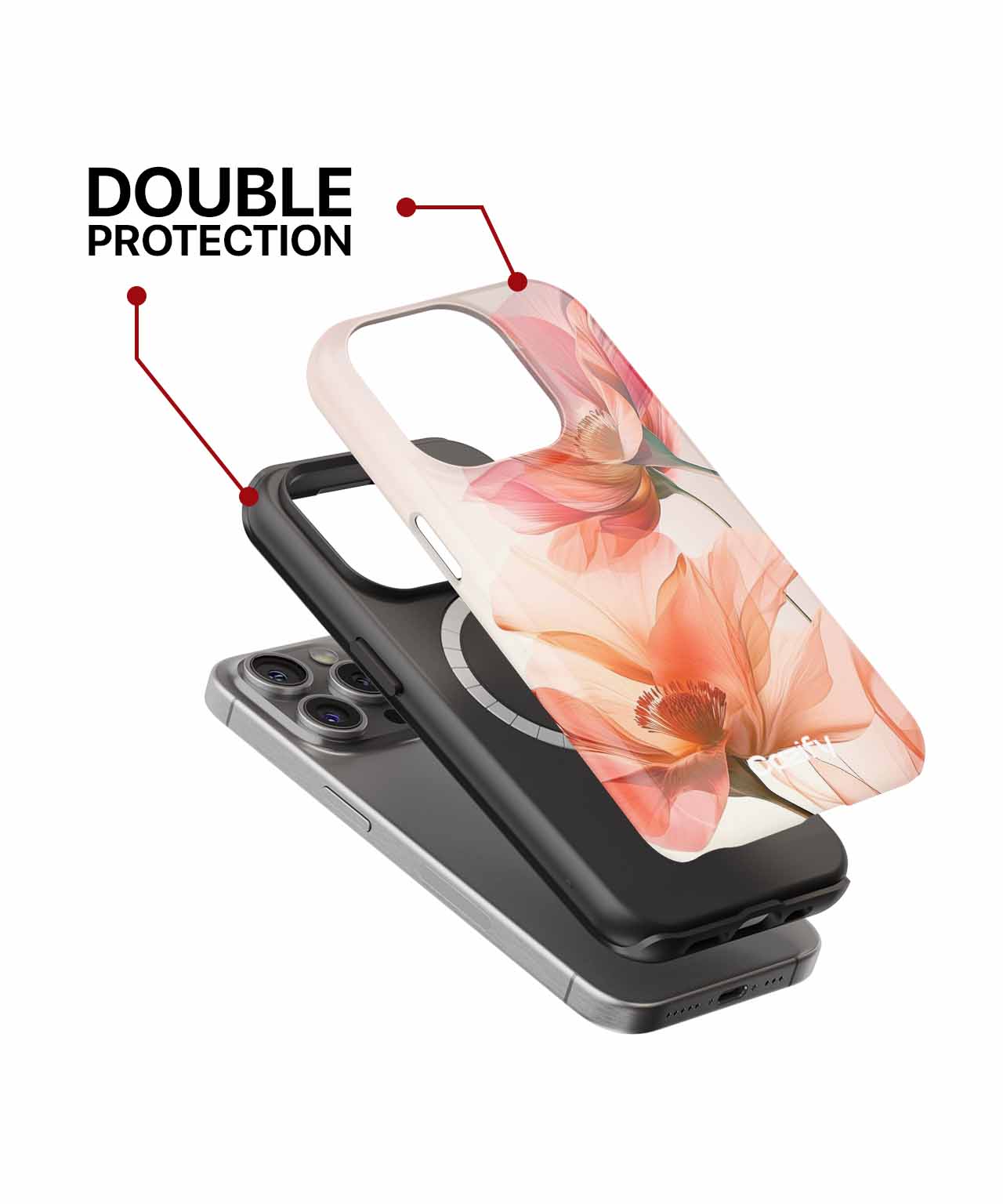 Blushing Petals Dancing in the Breeze iPhone case Case Cazify - Delivery Canada