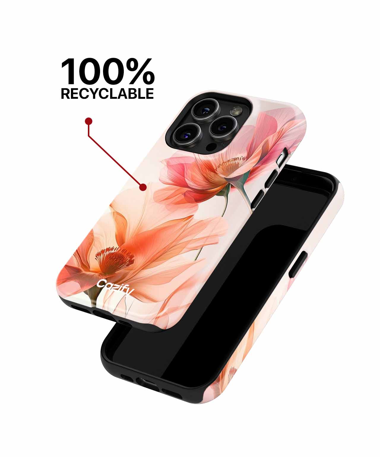 Blushing Petals Dancing in the Breeze iPhone case Case Cazify - Delivery Canada