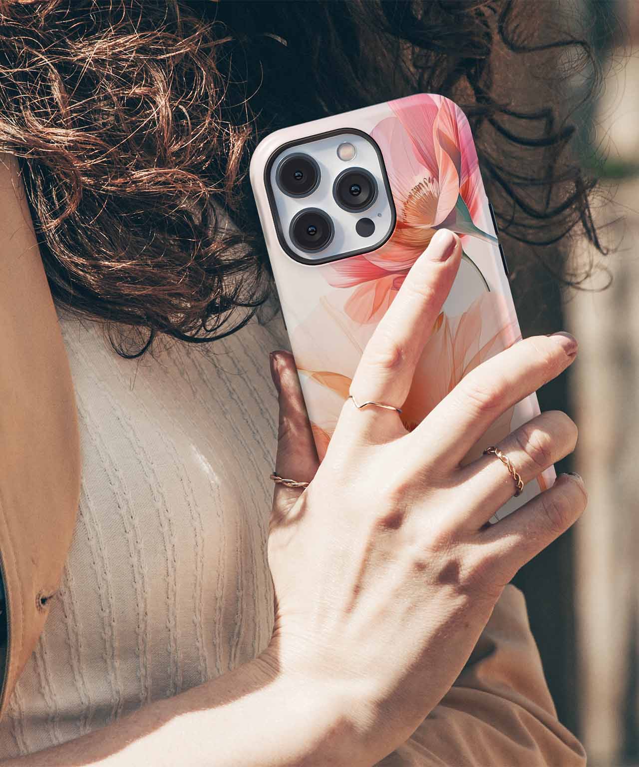 Blushing Petals Dancing in the Breeze iPhone case Case Cazify - Delivery Canada