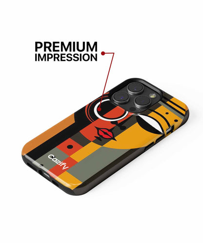 Bold Artistic Face with Colors iPhone case Case Cazify - Delivery Canada