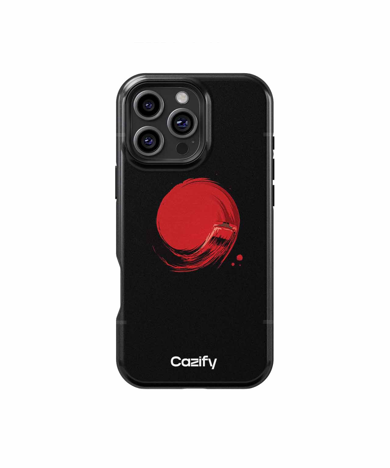 Bold Circular Red Art Explosion iPhone case Case Cazify - Delivery Canada