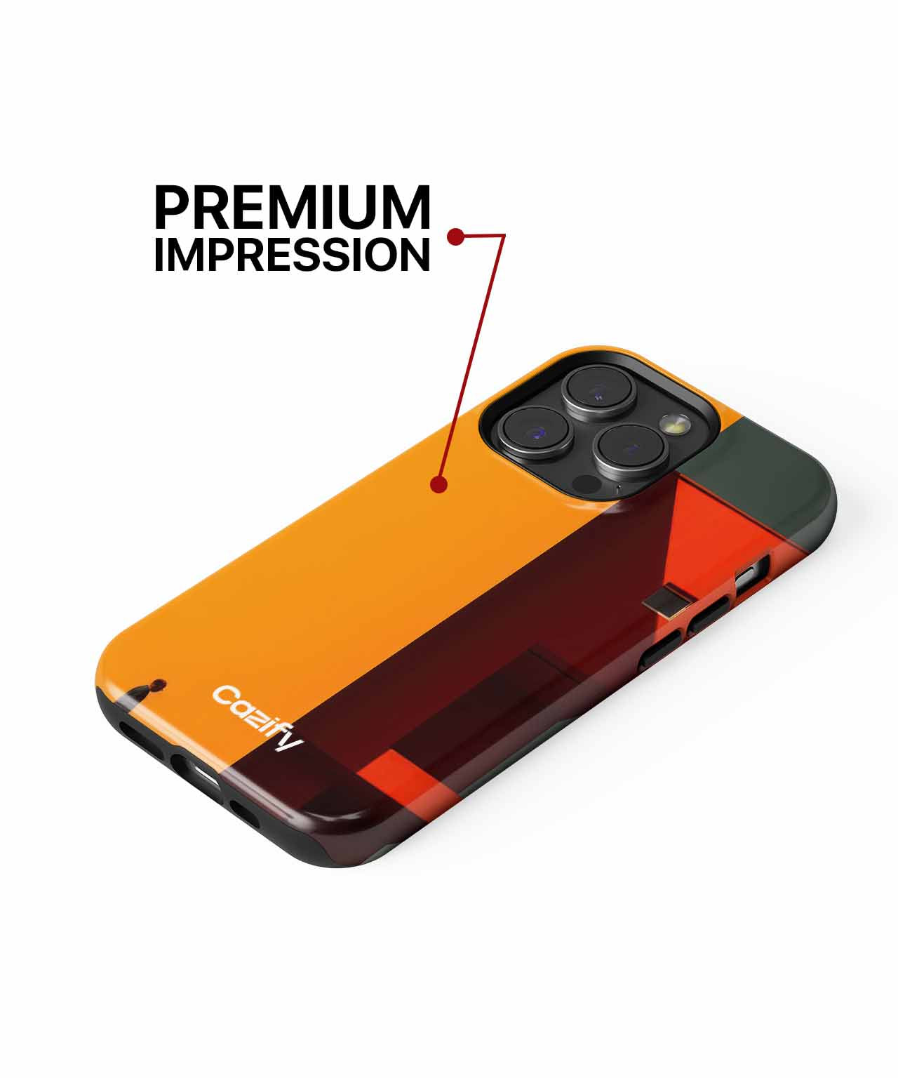 Bold Colorful Architecture Meets Small Figure iPhone case Case Cazify - Delivery Canada