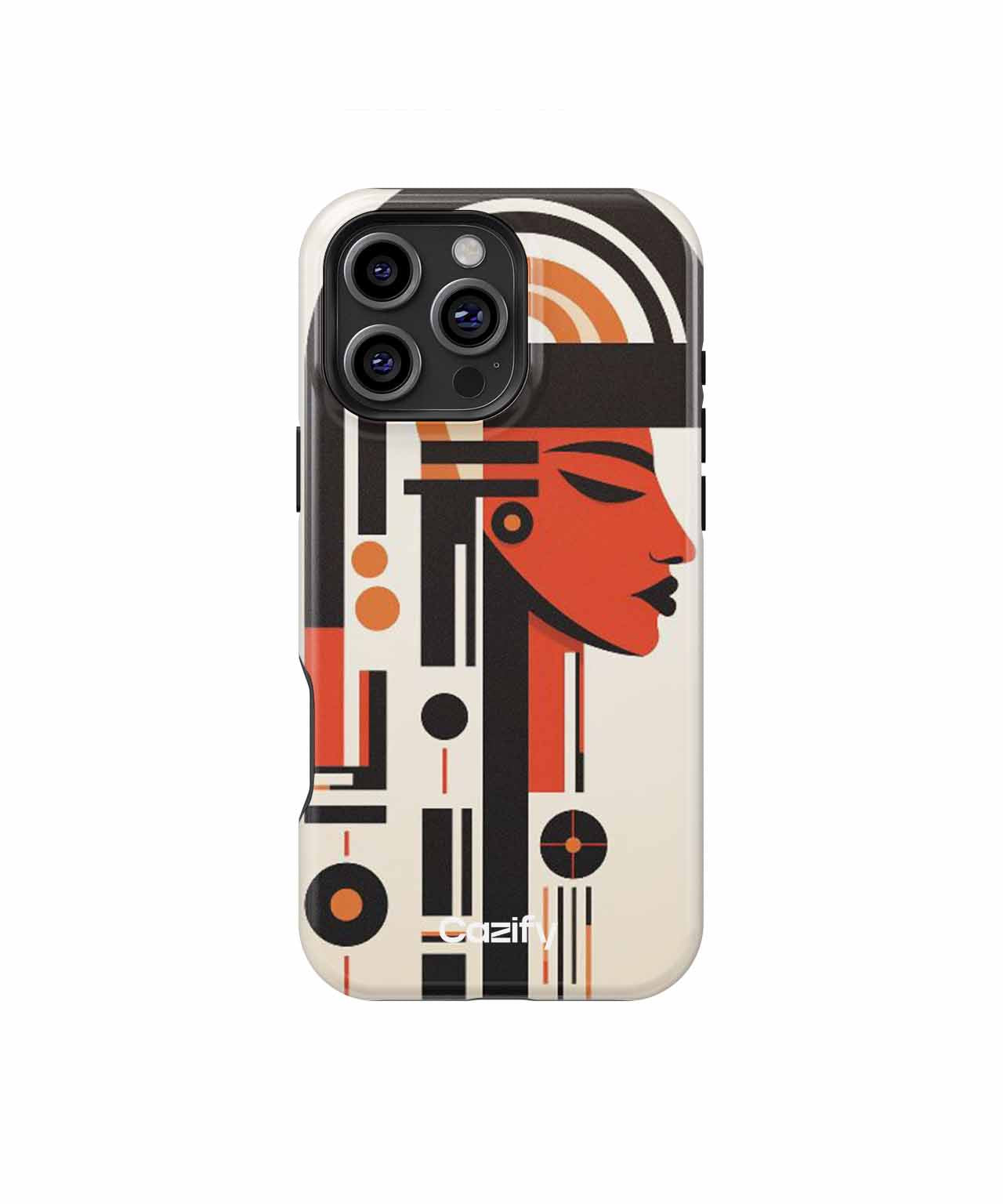 Bold Geometric Elegance with a Twist iPhone case Case Cazify - Delivery Canada