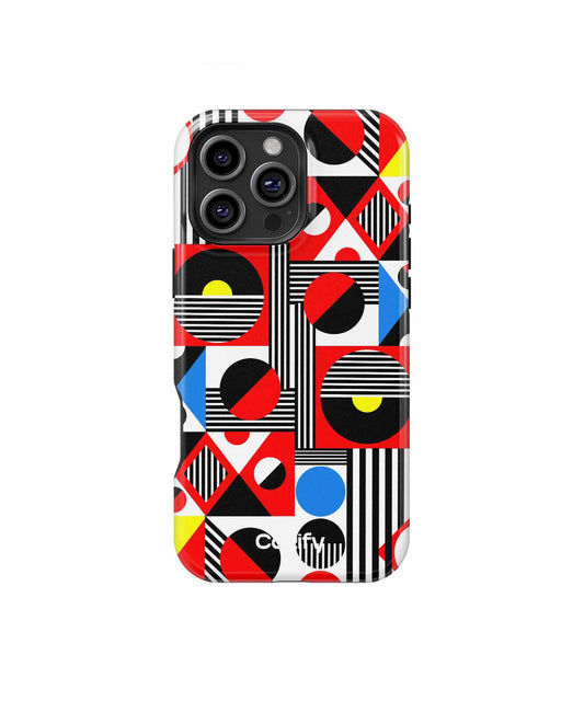 Bold Geometric Party of Shapes iPhone case Case Cazify - Delivery Canada