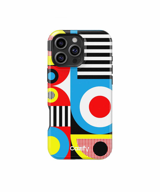 Bouncing Colorful Geometric Playground iPhone case Case Cazify - Delivery Canada