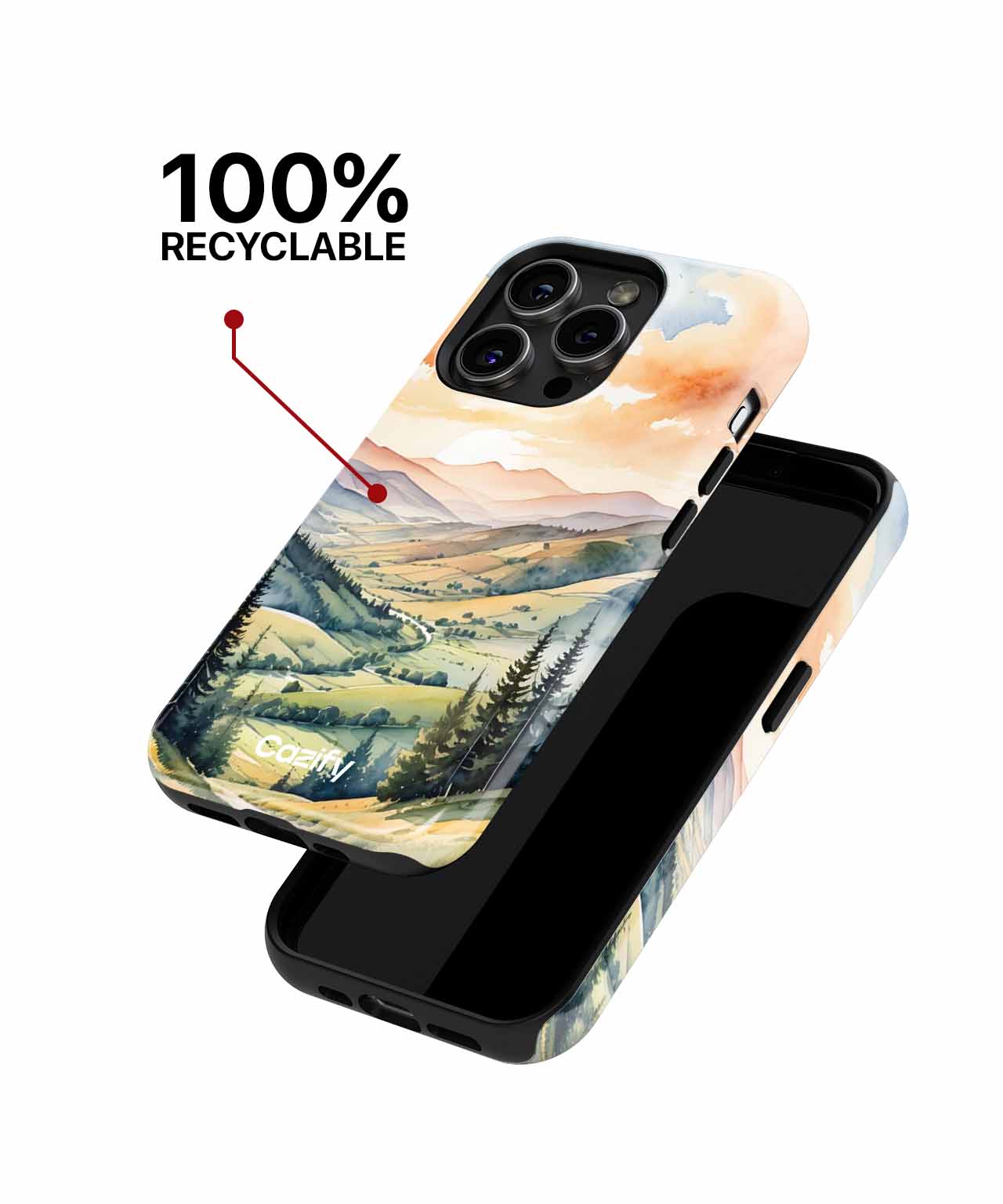 Breathtaking Scenic Mountain Pathway iPhone case Case Cazify - Delivery Canada