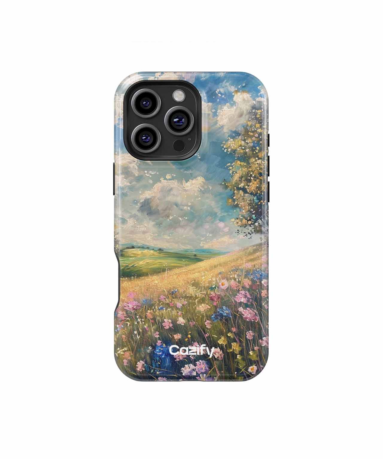 Breezy Flower Field Under Blue Skies iPhone case Case Cazify - Delivery Canada