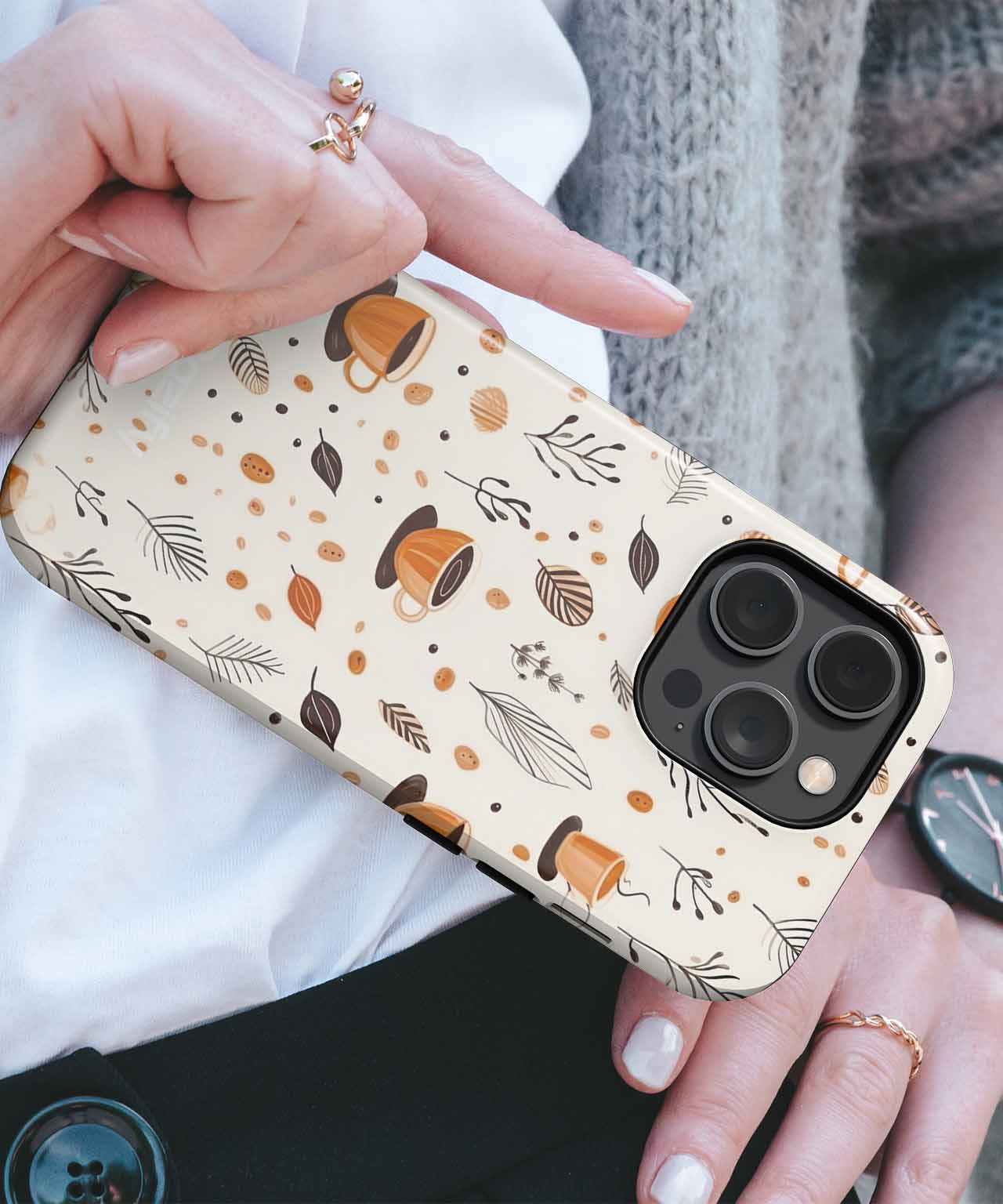 Brewtiful Cozy Coffee Vibes iPhone case Case Cazify - Delivery Canada