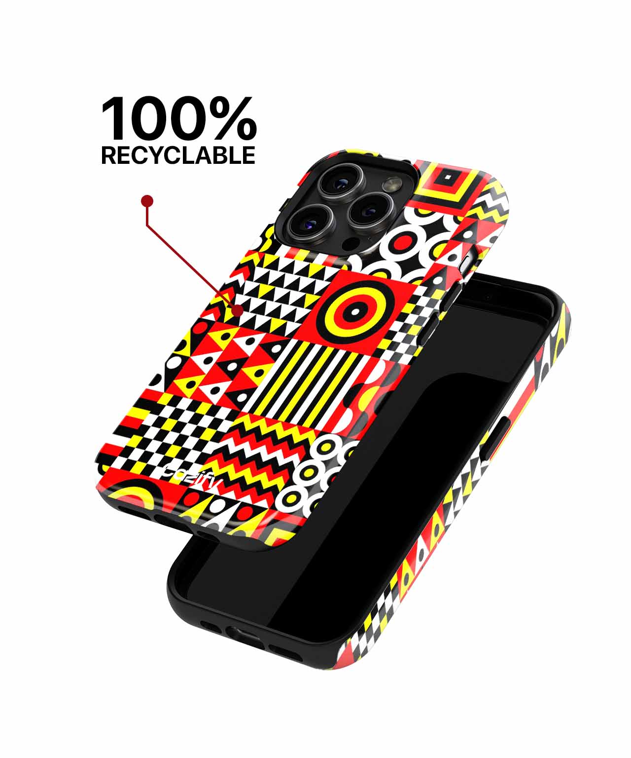 Bright and Bold Colorful Patterns iPhone case Case Cazify - Delivery Canada