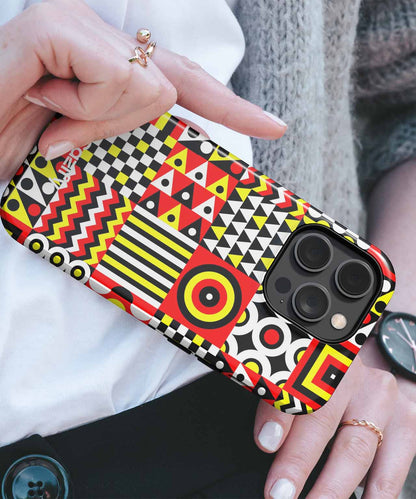 Bright and Bold Colorful Patterns iPhone case Case Cazify - Delivery Canada