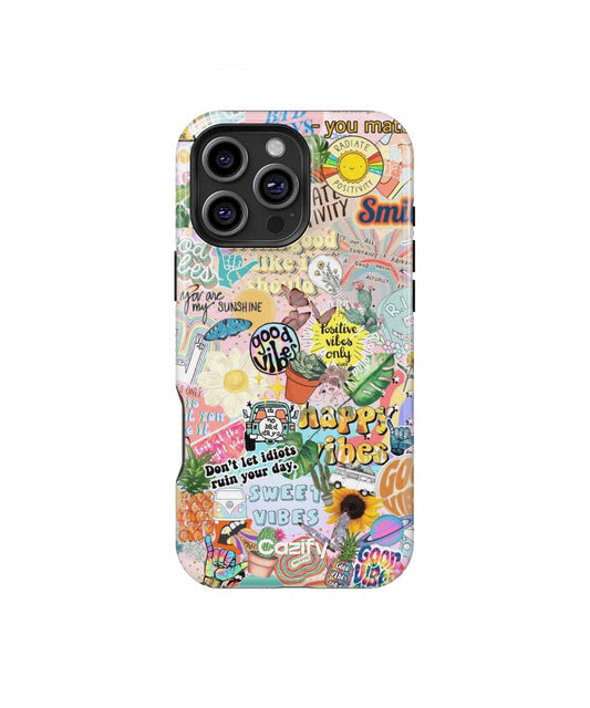 Bright and Cheery Positive Vibes Explosion iPhone case Case Cazify - Delivery Canada