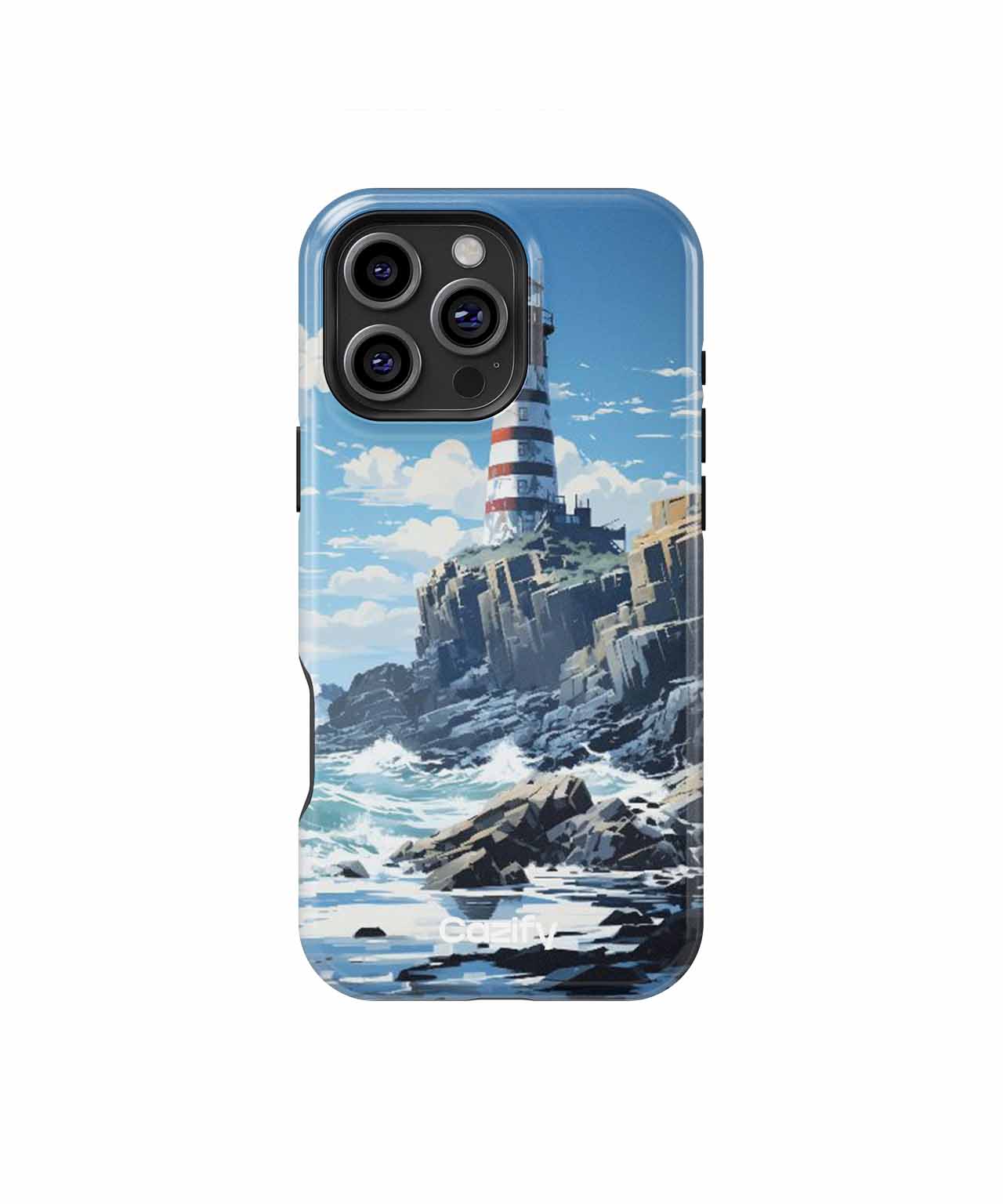 Bright Beacon on Rocky Shores iPhone case Case Cazify - Delivery Canada