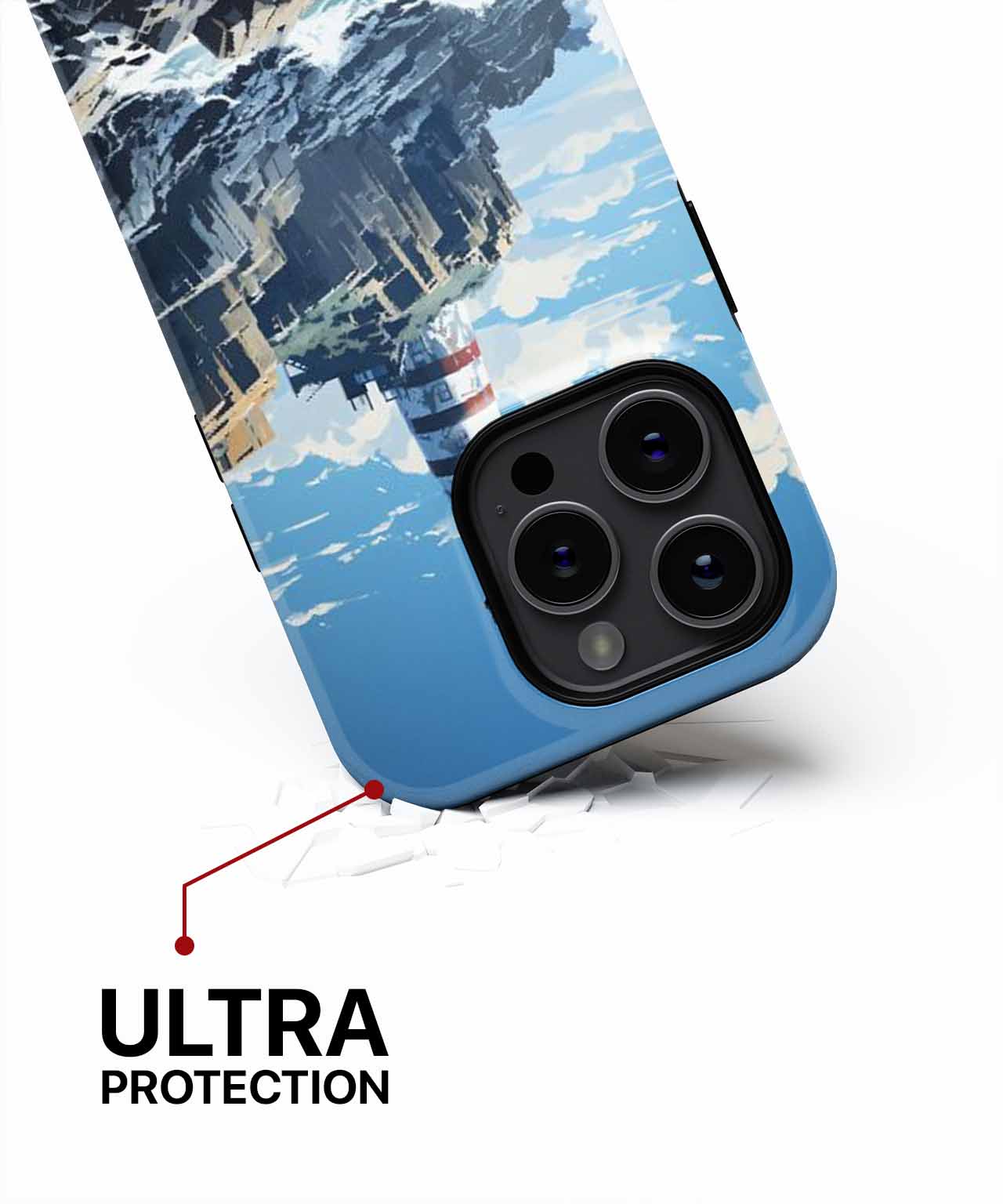 Bright Beacon on Rocky Shores iPhone case Case Cazify - Delivery Canada
