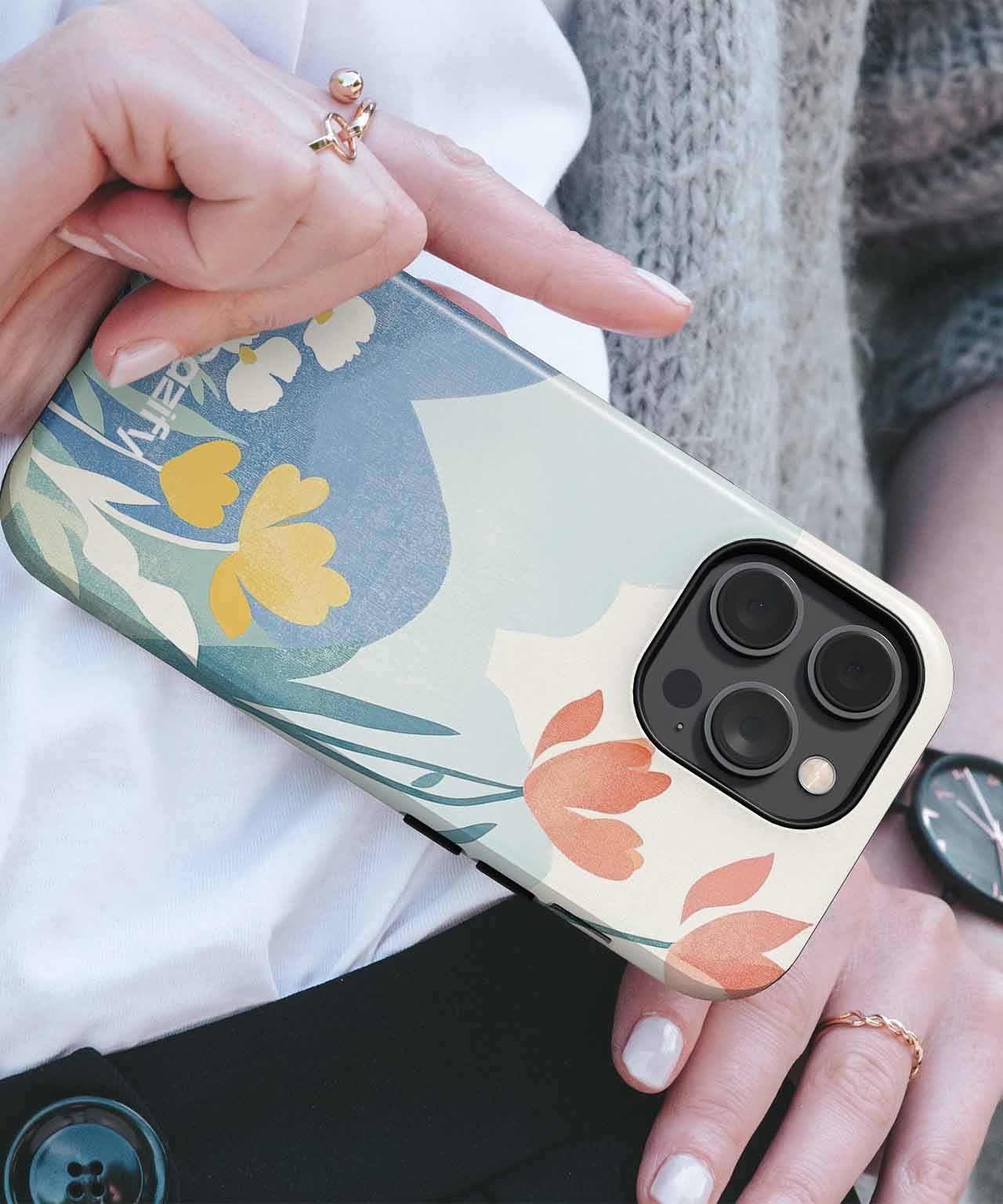 Bright Cheerful Floral Fantasy iPhone case Case Cazify - Delivery Canada