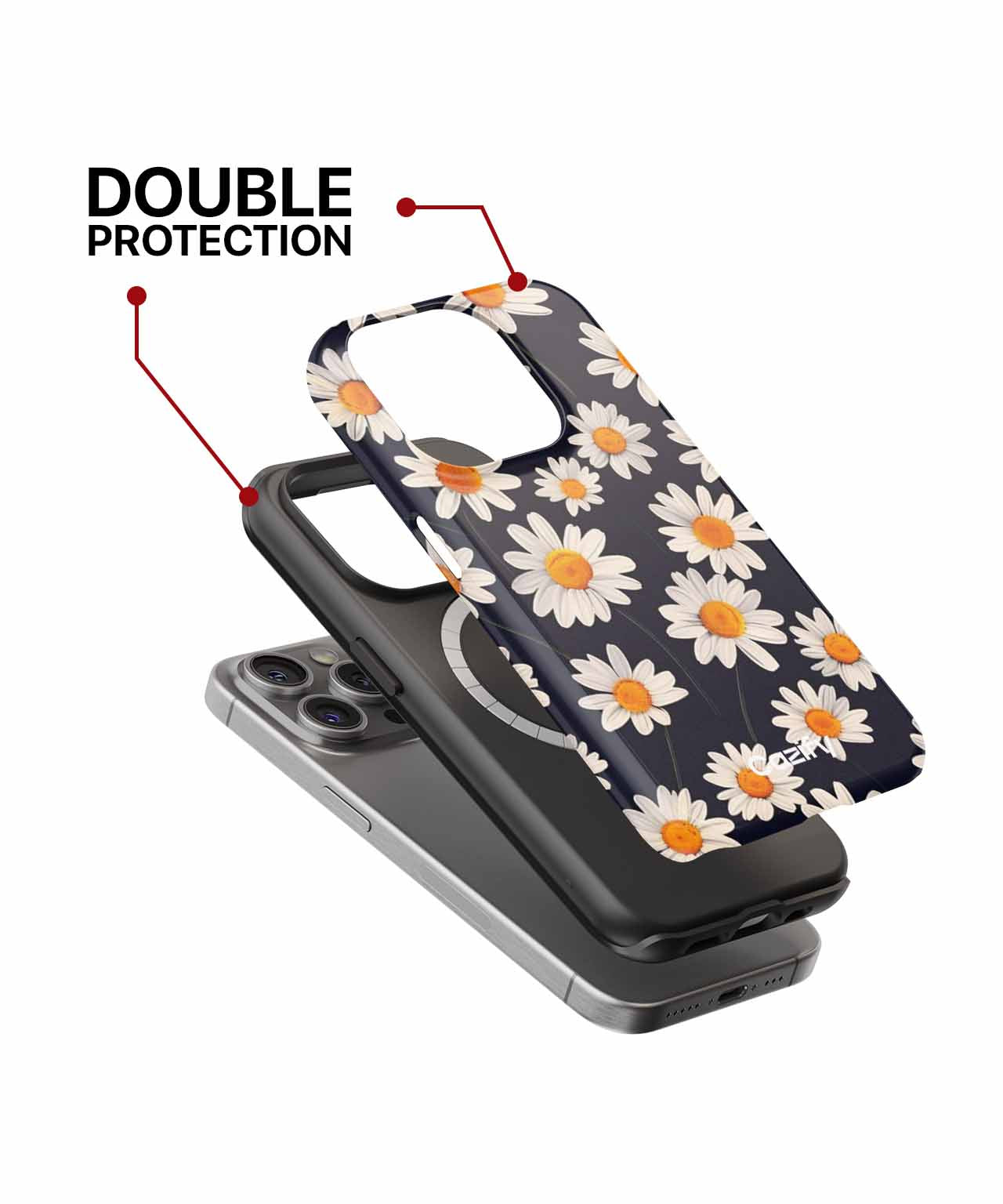 Bright Daisy Field of Delight iPhone case Case Cazify - Delivery Canada