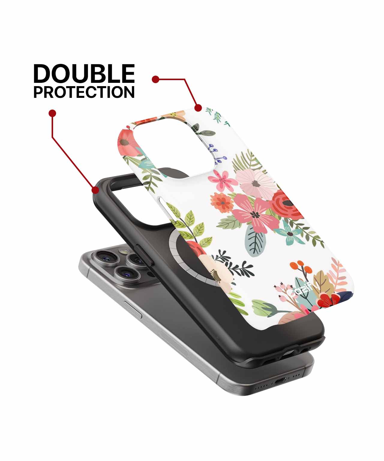 Bright Floral Delight with Cheerful Blooms iPhone case Case Cazify - Delivery Canada