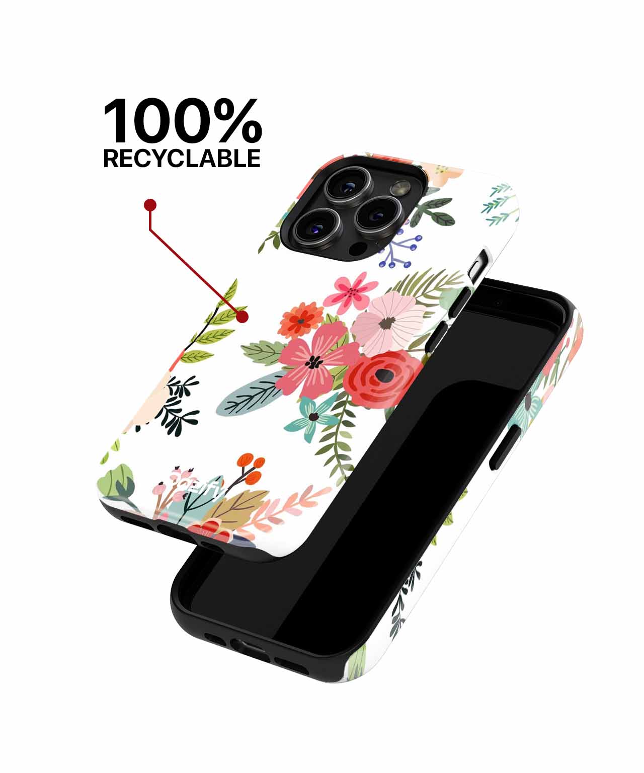 Bright Floral Delight with Cheerful Blooms iPhone case Case Cazify - Delivery Canada