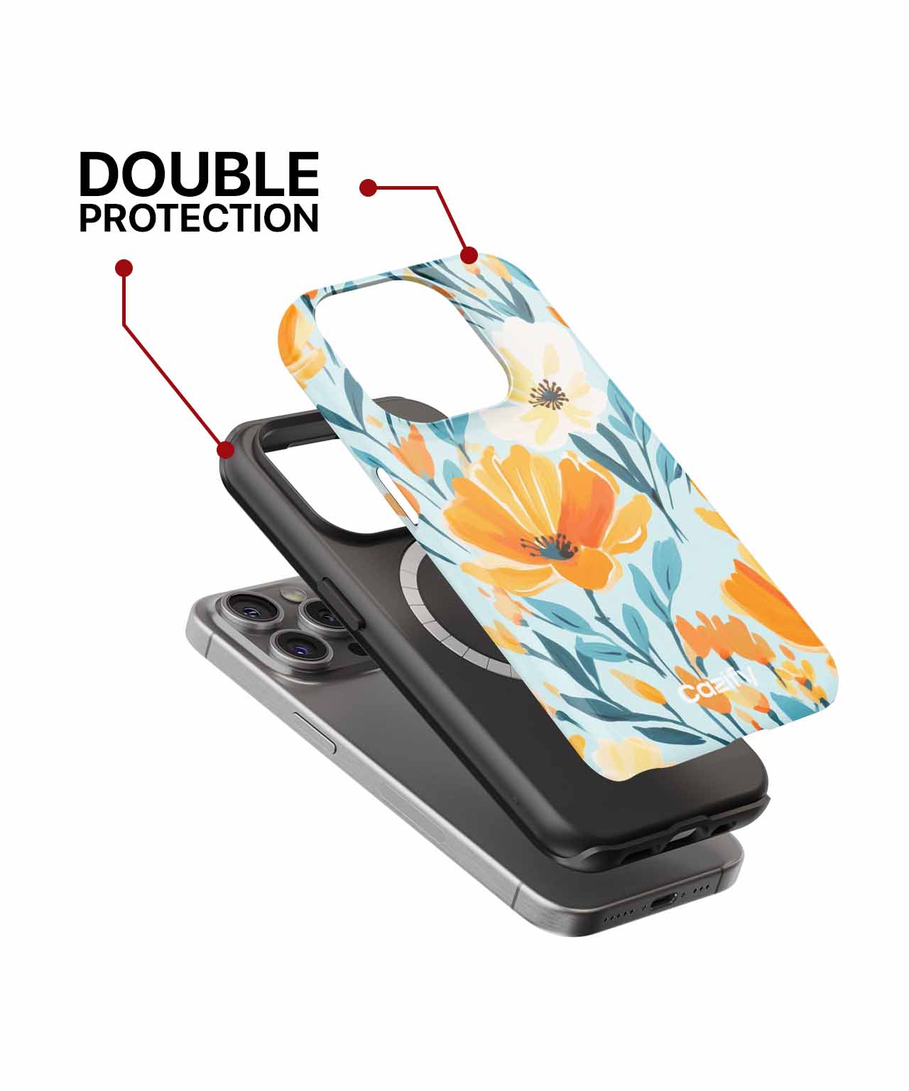 Bright Floral Explosion for Happy Days iPhone case Case Cazify - Delivery Canada