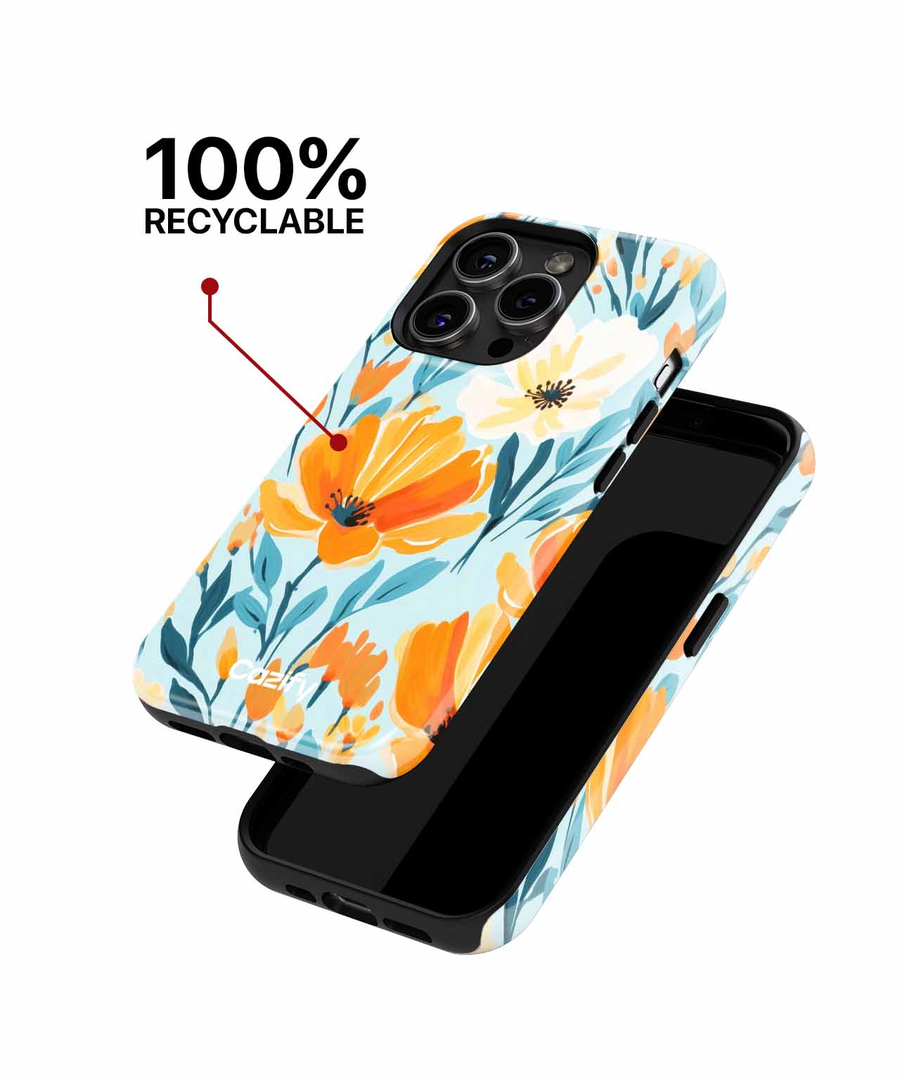 Bright Floral Explosion for Happy Days iPhone case Case Cazify - Delivery Canada