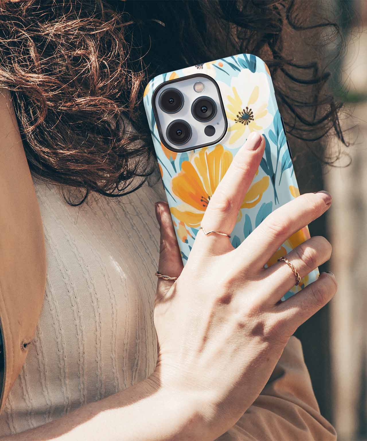Bright Floral Explosion for Happy Days iPhone case Case Cazify - Delivery Canada