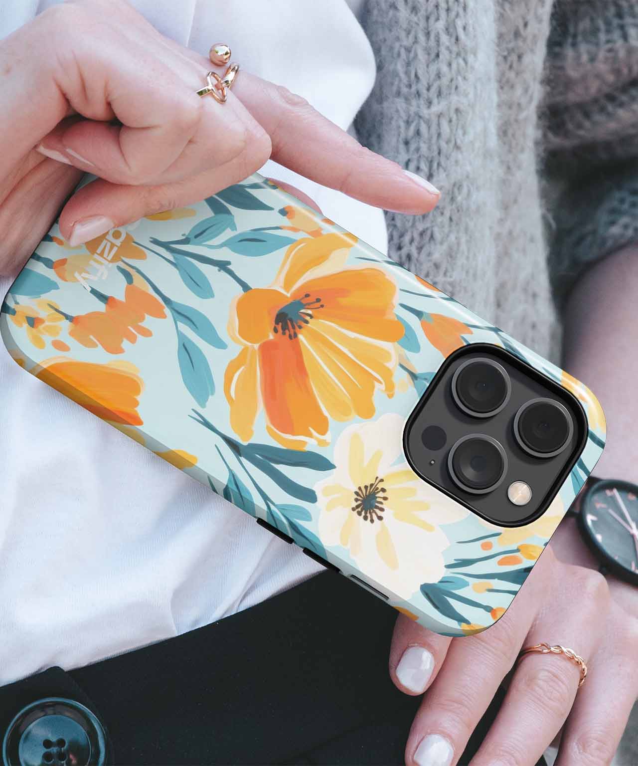 Bright Floral Explosion for Happy Days iPhone case Case Cazify - Delivery Canada