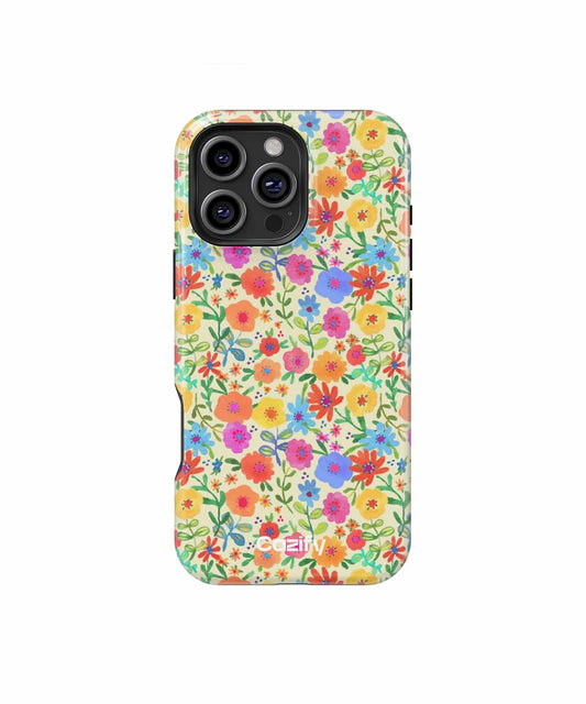 Bright Floral Explosion with Cheerful Vibes iPhone case Case Cazify - Delivery Canada