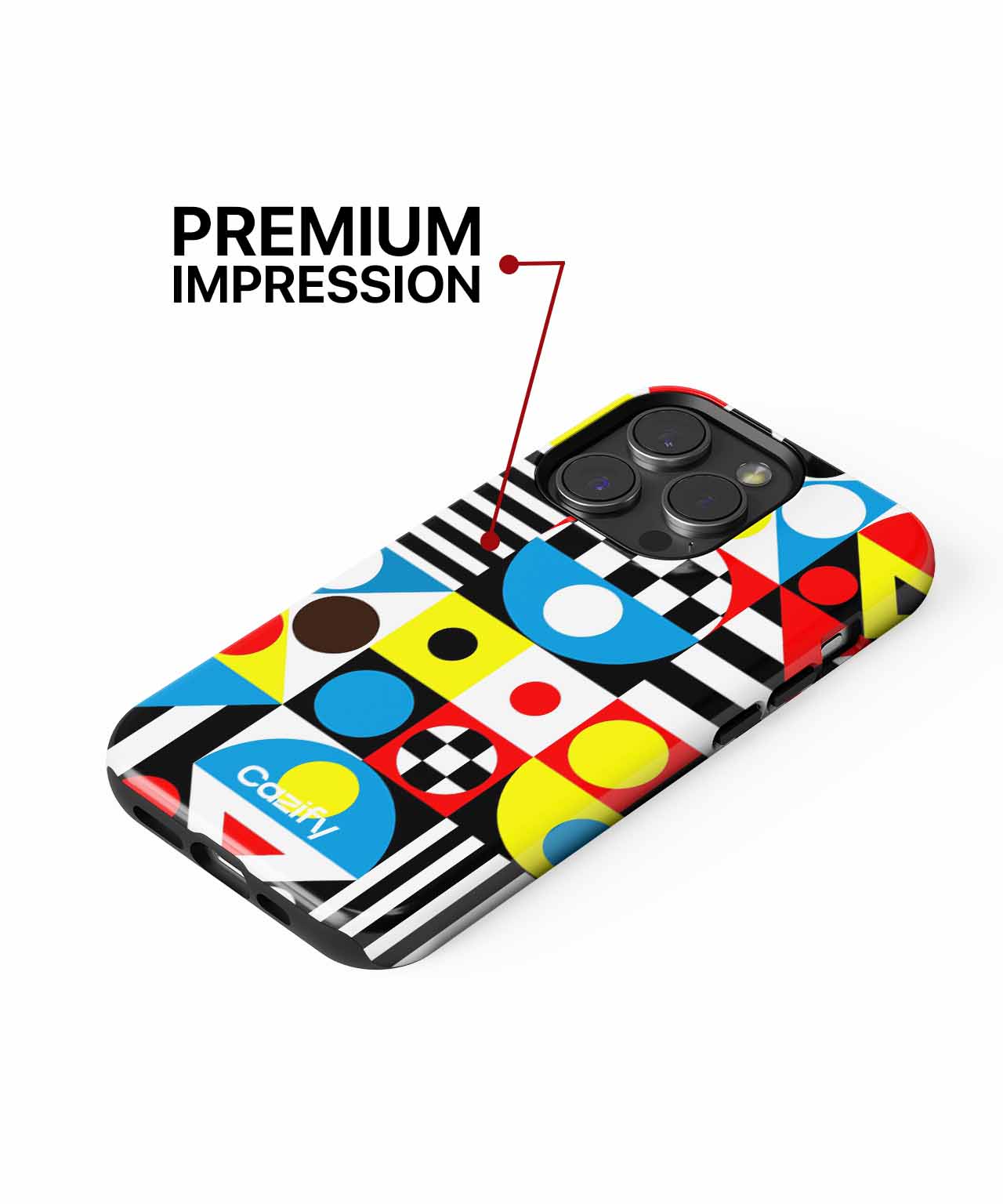 Bright Geometric Fun for Every Space iPhone case Case Cazify - Delivery Canada