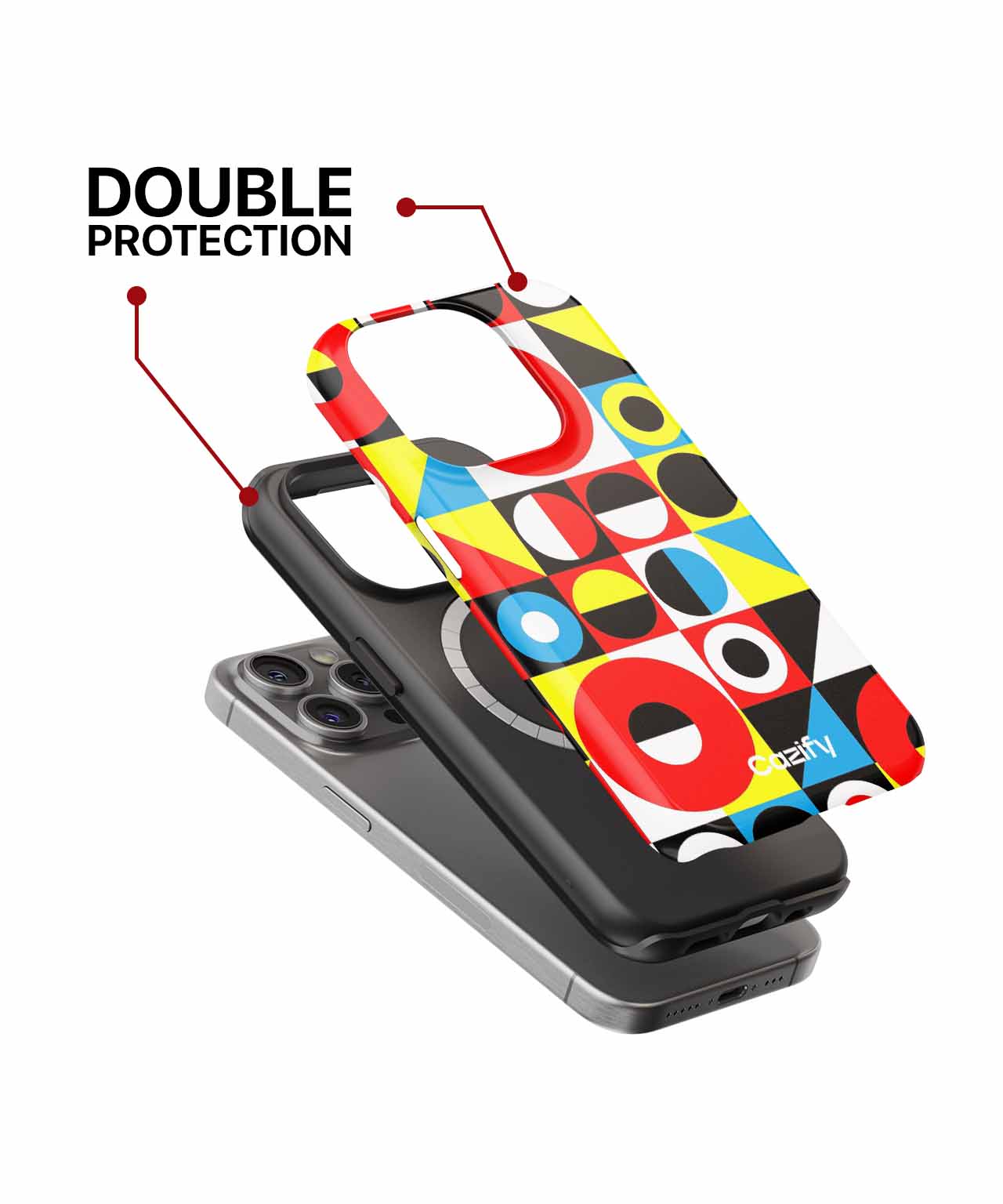 Brightly Cheerful Geometric Color Explosion iPhone case Case Cazify - Delivery Canada