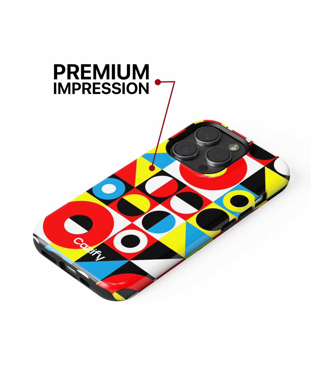 Brightly Cheerful Geometric Color Explosion iPhone case Case Cazify - Delivery Canada