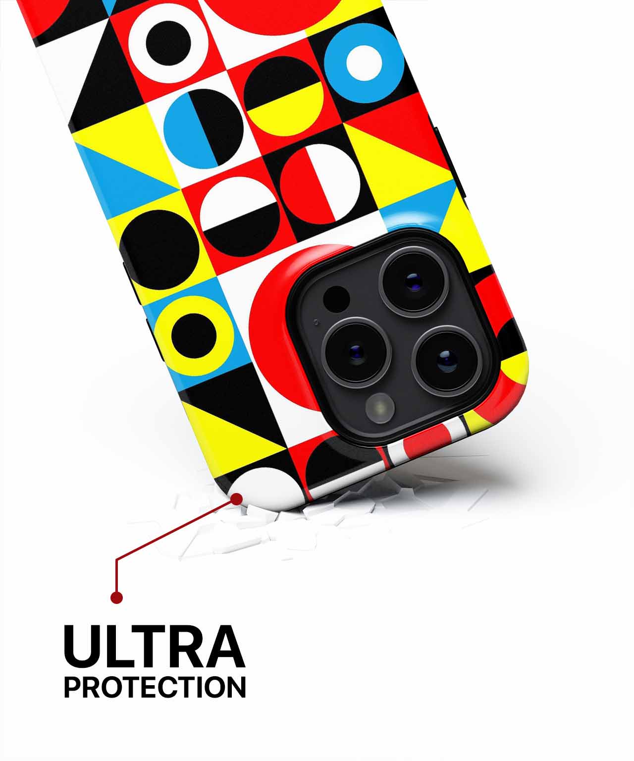 Brightly Cheerful Geometric Color Explosion iPhone case Case Cazify - Delivery Canada