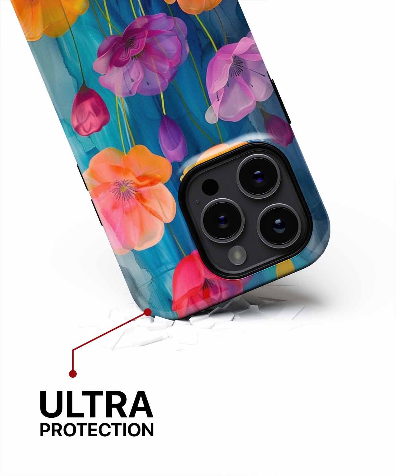 Brightly Colored Floral Fiesta iPhone case Case Cazify - Delivery Canada