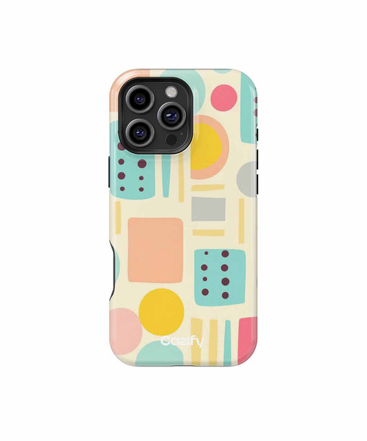 Brightly Colored Geometric Playland iPhone case Case Cazify - Delivery Canada