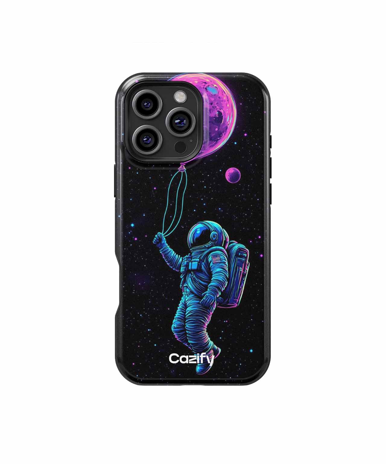 Bubbly Astronaut Floating in Space iPhone case Case Cazify - Delivery Canada
