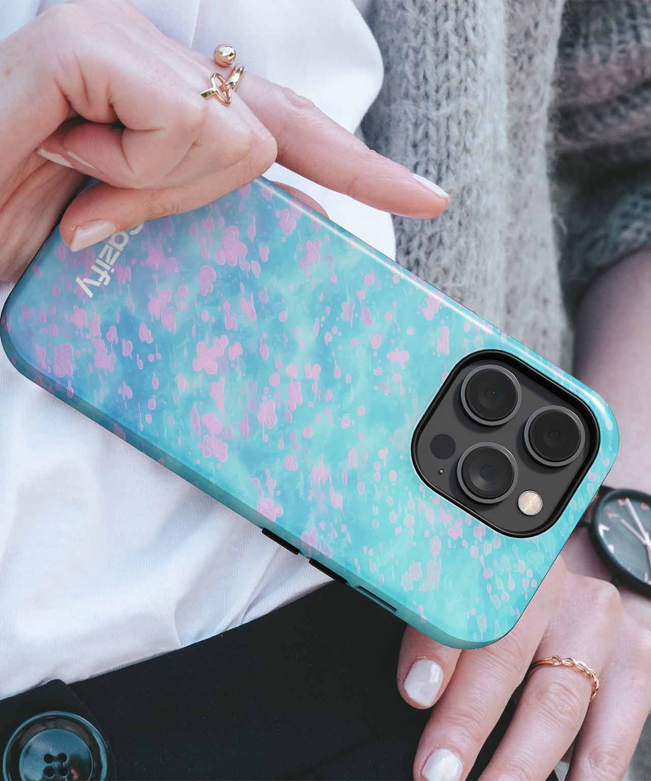 Bubbly Cotton Candy Dreamscape iPhone case Case Cazify - Delivery Canada