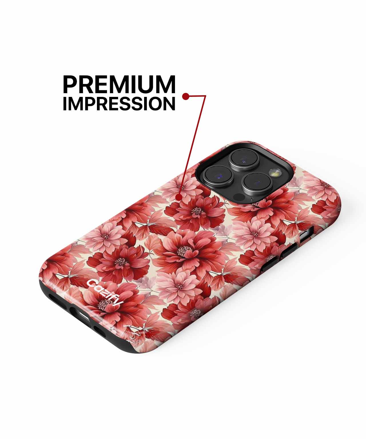 Bursting Blooms of Red Happiness iPhone case Case Cazify - Delivery Canada