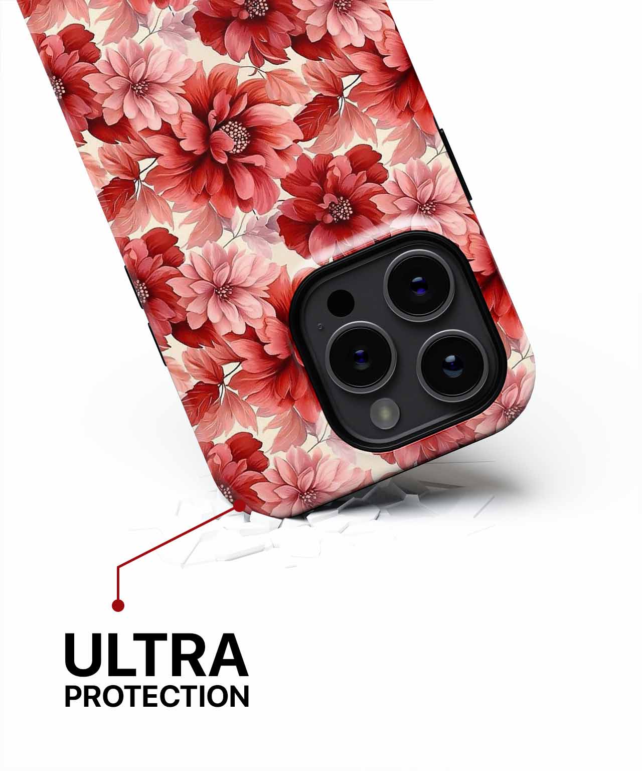 Bursting Blooms of Red Happiness iPhone case Case Cazify - Delivery Canada