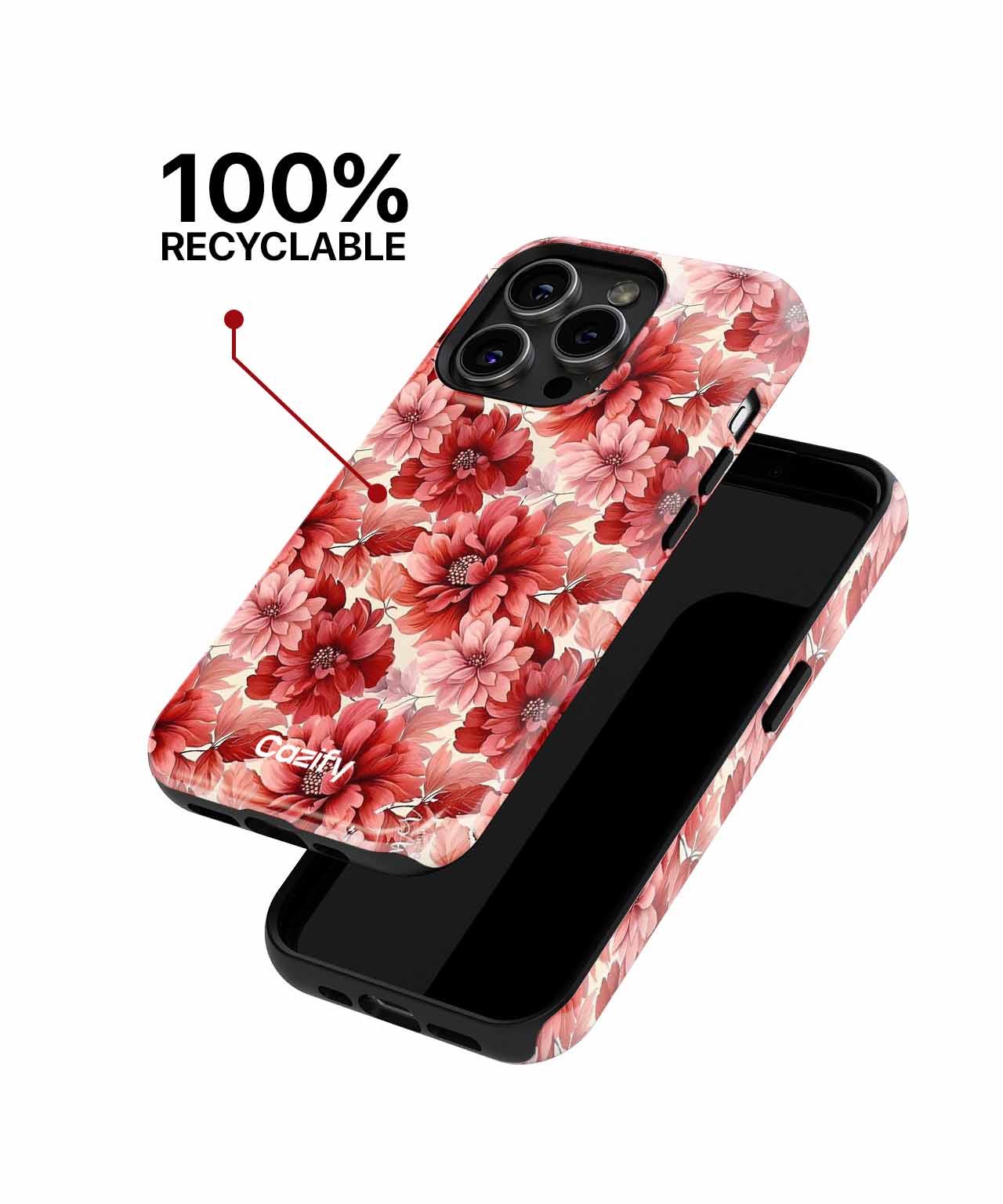 Bursting Blooms of Red Happiness iPhone case Case Cazify - Delivery Canada