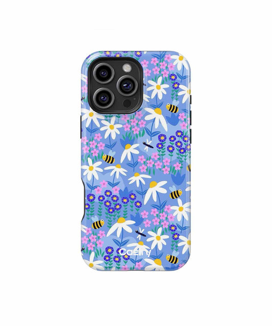 Buzzing Bee Paradise with Floral Delight iPhone case Case Cazify - Delivery Canada