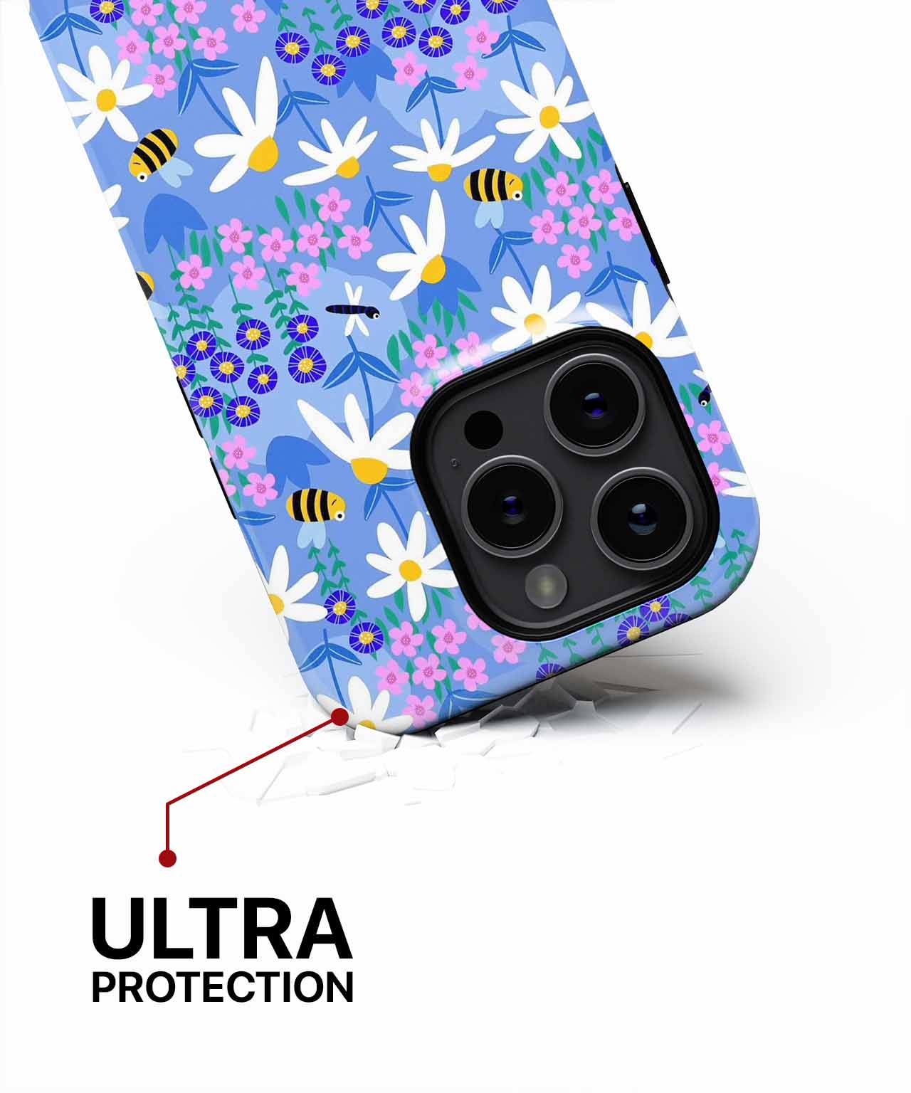 Buzzing Bee Paradise with Floral Delight iPhone case Case Cazify - Delivery Canada