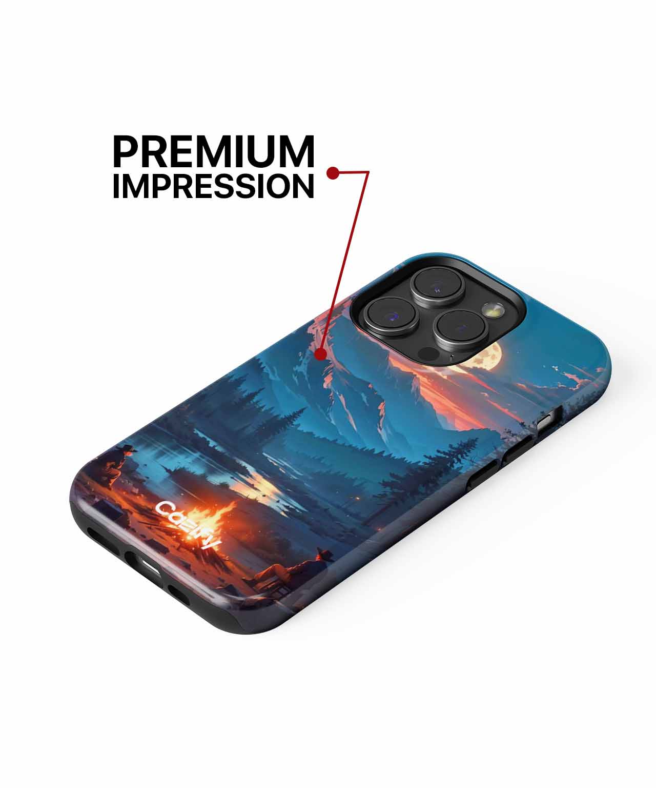 Campfire Tales Under the Moonlight iPhone case Case Cazify - Delivery Canada