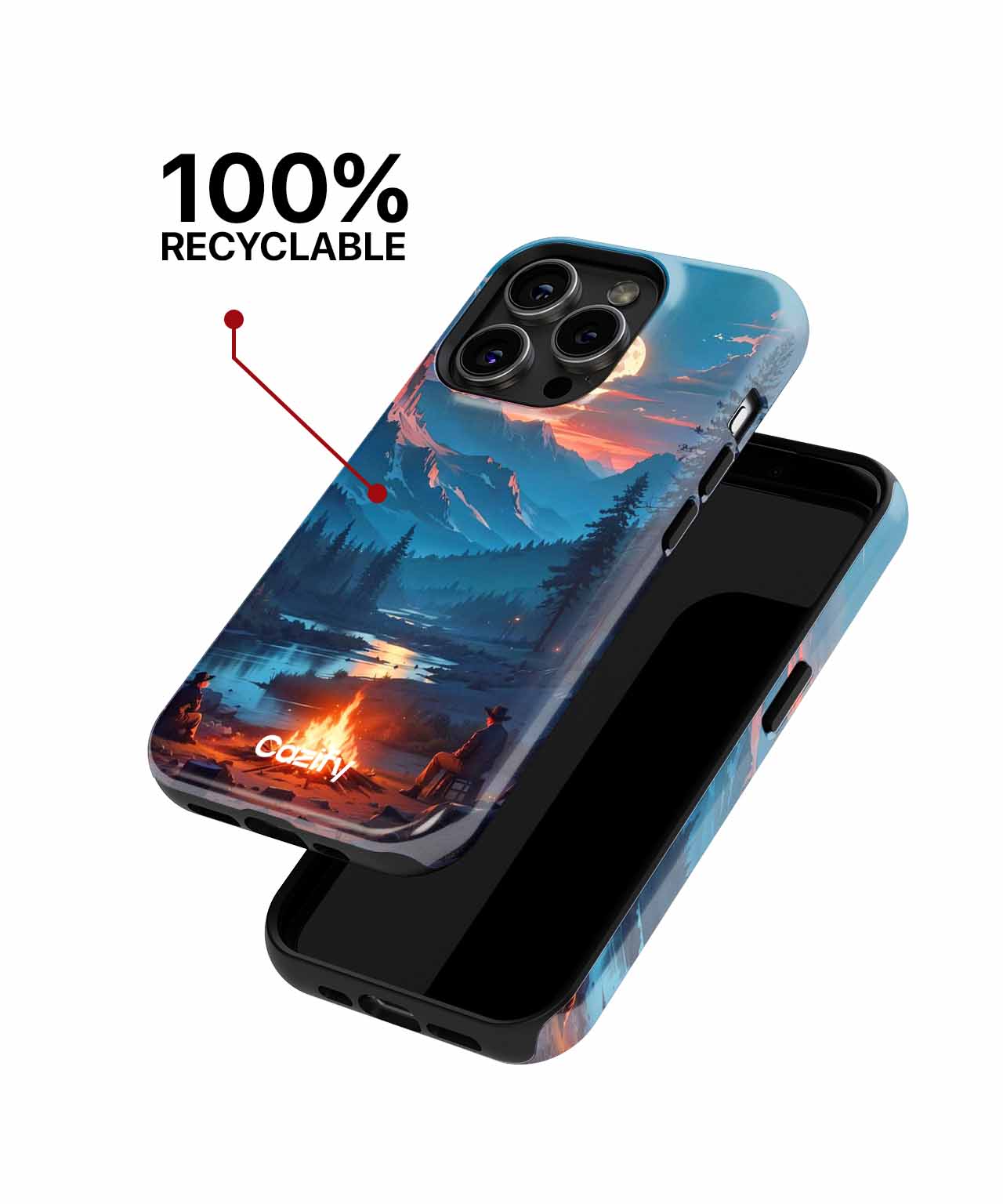 Campfire Tales Under the Moonlight iPhone case Case Cazify - Delivery Canada