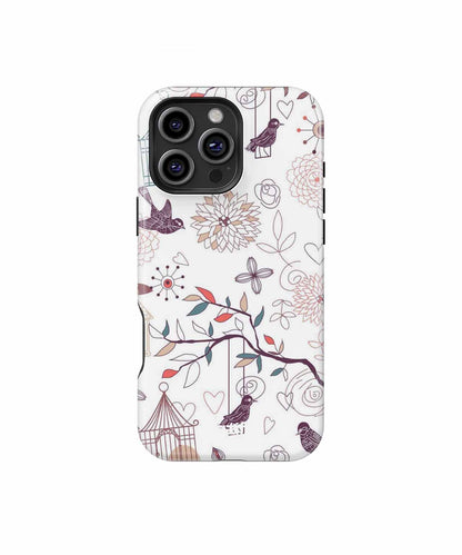 Charming Birds and Blooms Design iPhone case Case Cazify - Delivery Canada