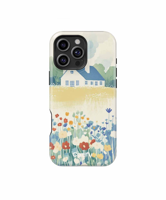 Charming Country House Surrounded by Wildflowers iPhone case Case Cazify - Delivery Canada
