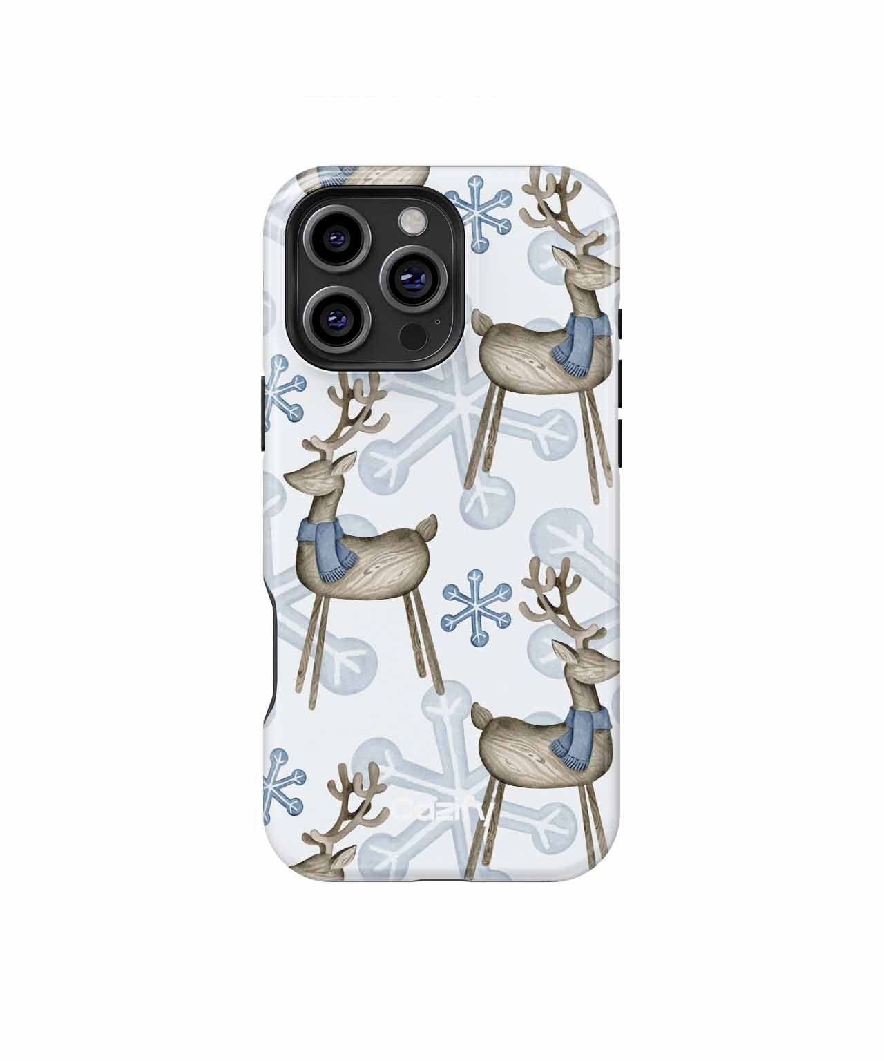 Charming Deer in Cozy Scarves iPhone case Case Cazify - Delivery Canada