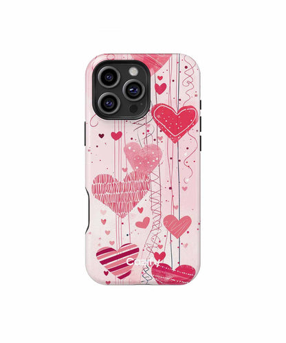 Charming Floating Hearts Celebration iPhone case Case Cazify - Delivery Canada