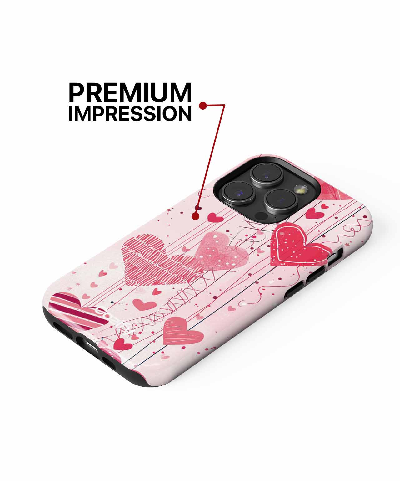 Charming Floating Hearts Celebration iPhone case Case Cazify - Delivery Canada