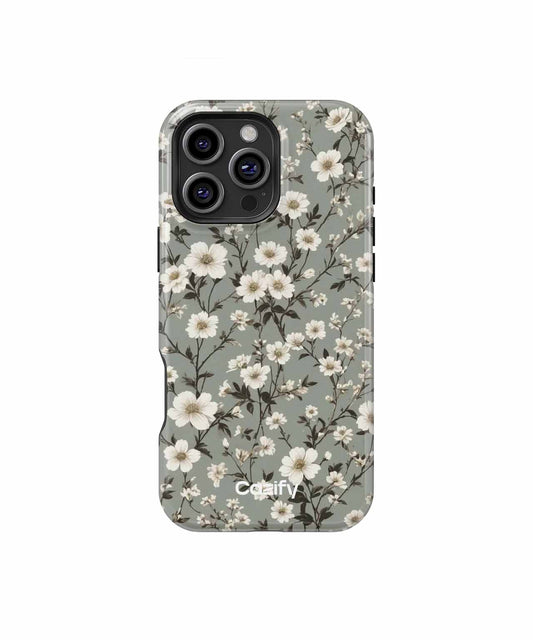 Charming Floral Serenity with White Blooms iPhone case Case Cazify - Delivery Canada