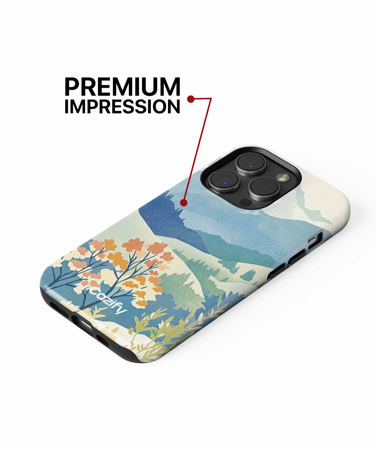 Charming Scenic Mountain Vistas iPhone case Case Cazify - Delivery Canada